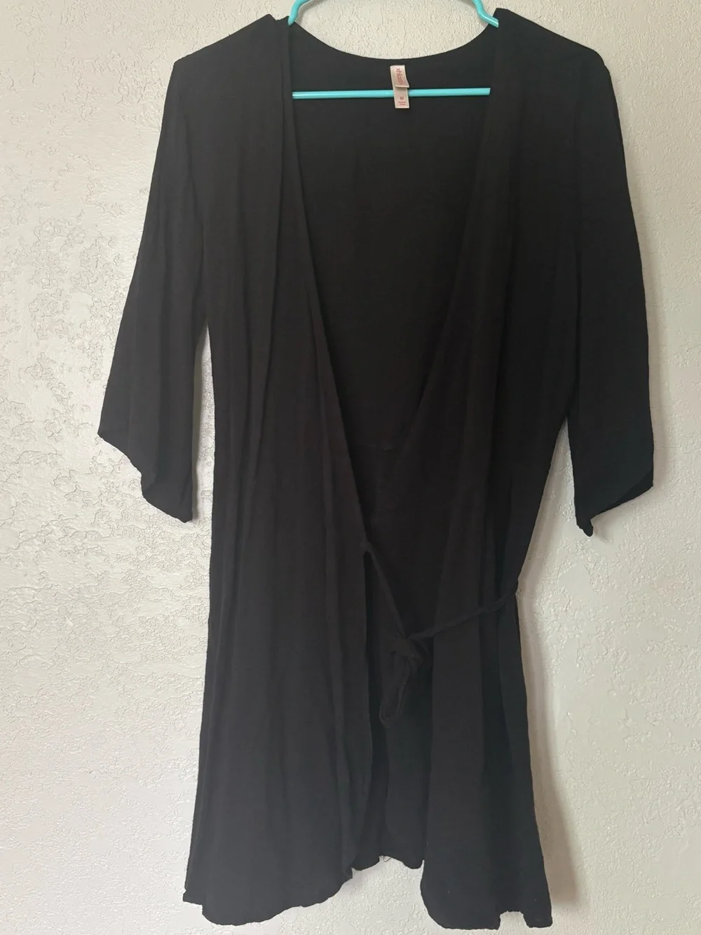 Xhilaration black wrap dress